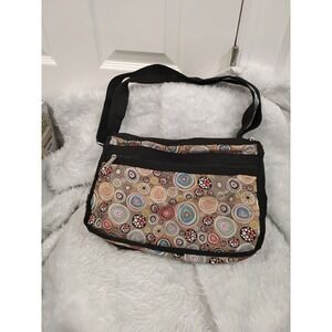 Braciano Shoulder Bag Women's Circle Print Crossbody Messenger Bag